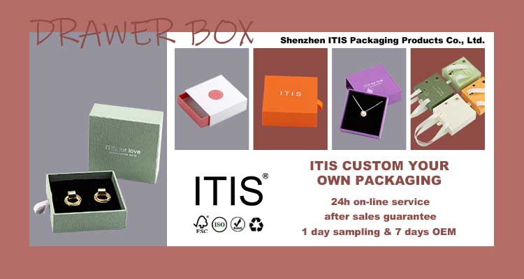 La fábrica de cajas de embalaje de papel para joyería personalizada de ITIS ofrece nuevos descuentos para los clientes