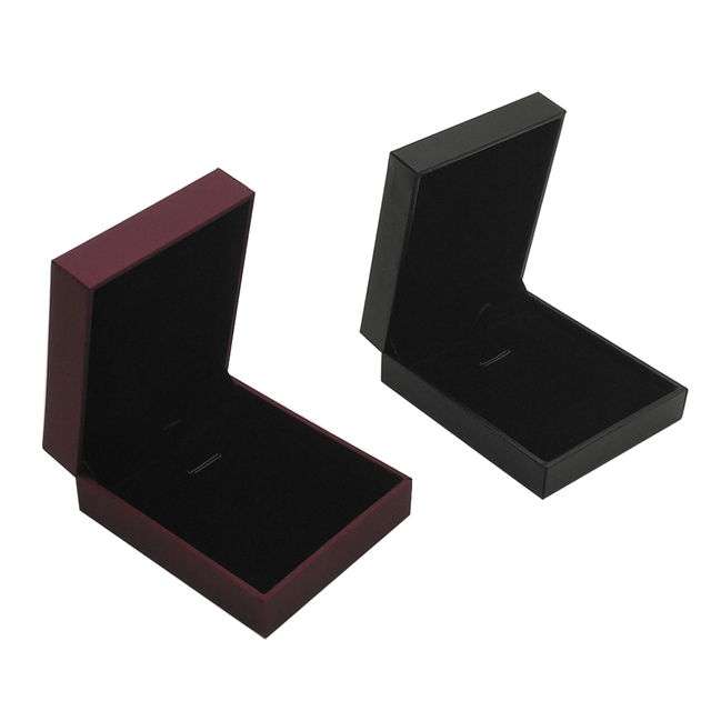 Empaquetado personalizado al por mayor de la caja del pendiente del cuero de la moda del logotipo