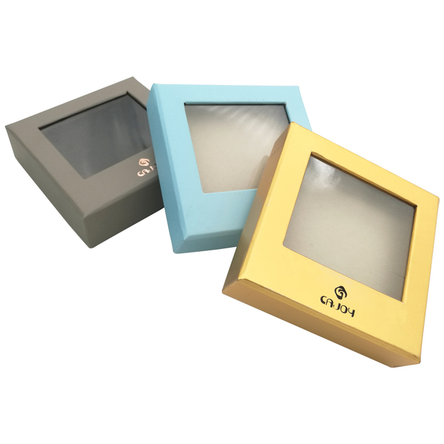 Proveedor de cajas de papel para pendientes de embalaje Karft de moda personalizada al por mayor