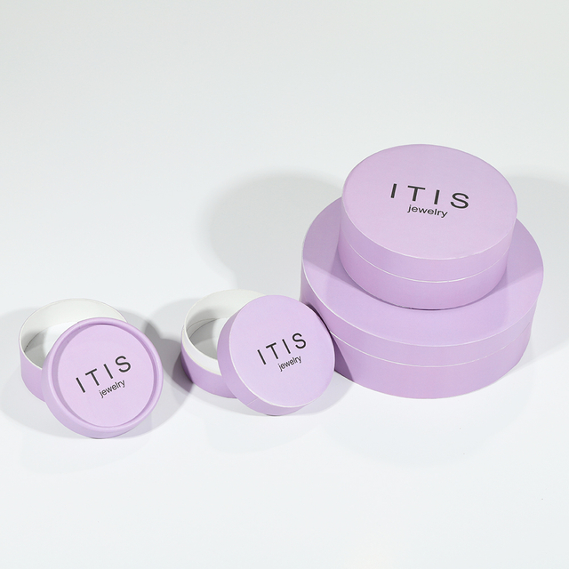 Proveedor de embalaje de caja de papel con anillo cilíndrico personalizable