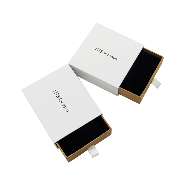 Fábrica de cajas de papel con paquete de collar personalizado simple