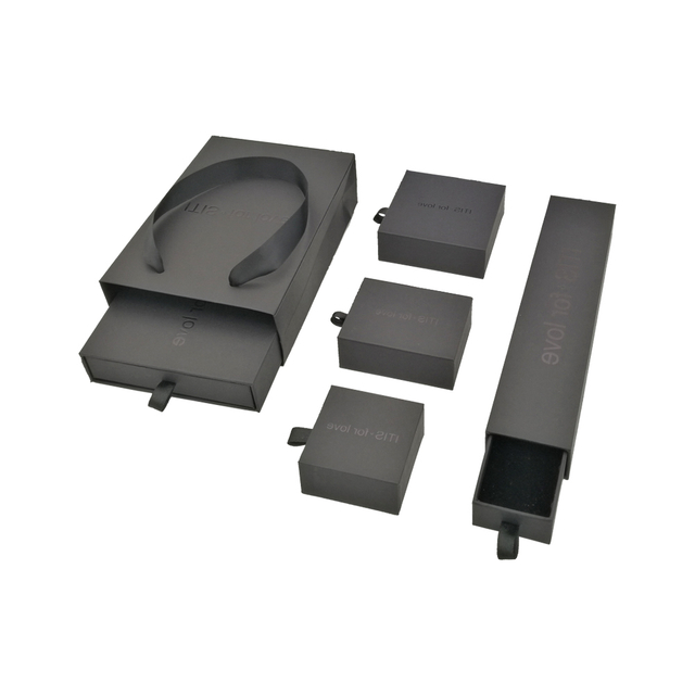 Fábrica de empaquetado de la caja del pendiente del negro de lujo de encargo caliente de la venta