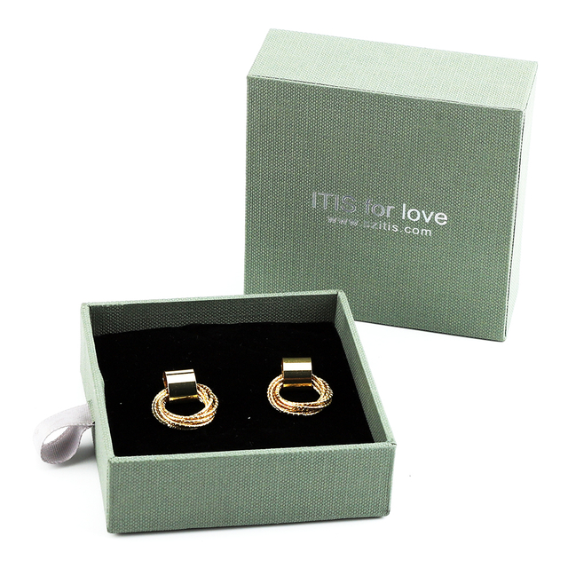 Comercio mayorista Caja de oreja de papel de lujo personalizadaAnillo