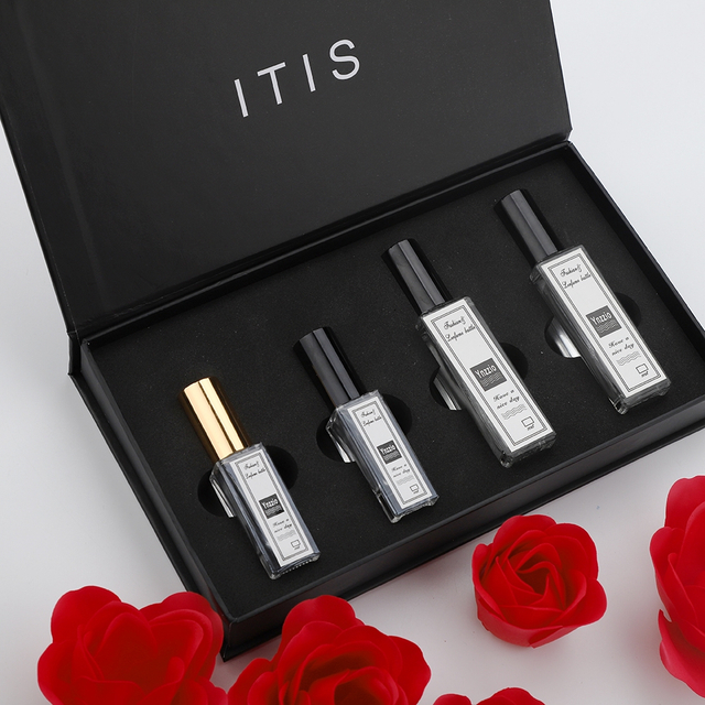 Caja de papel de empaque de perfume de lujo personalizado-Proveedor ecológico Comercio mayorista