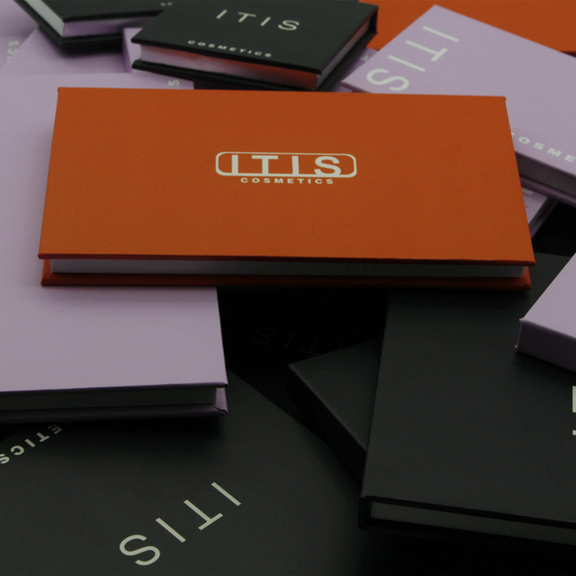 Caja de embalaje de paleta de sombras de ojos de cartón personalizada