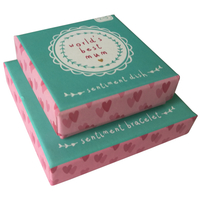 Caja de embalaje de joyería personalizada con proveedor de logotipo
