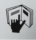 Logotipo del libro de dedos