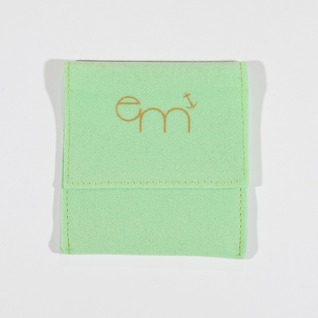 Embalaje de bolsa de terciopelo azul de lujo personalizado