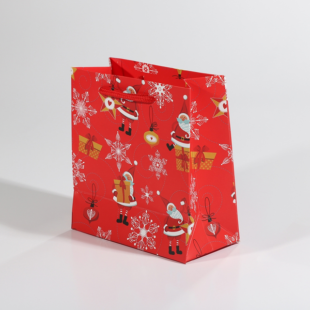 Embalaje de bolsas de papel marrón de lujo con asas