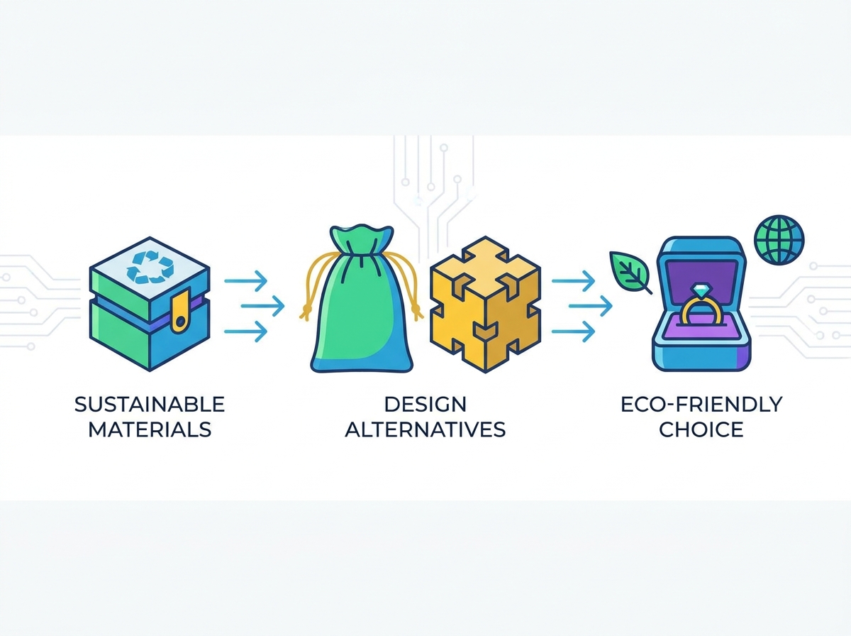 Materiales Embalaje de joyas y dise&ntilde;o de papel Caja sin pl&aacute;stico