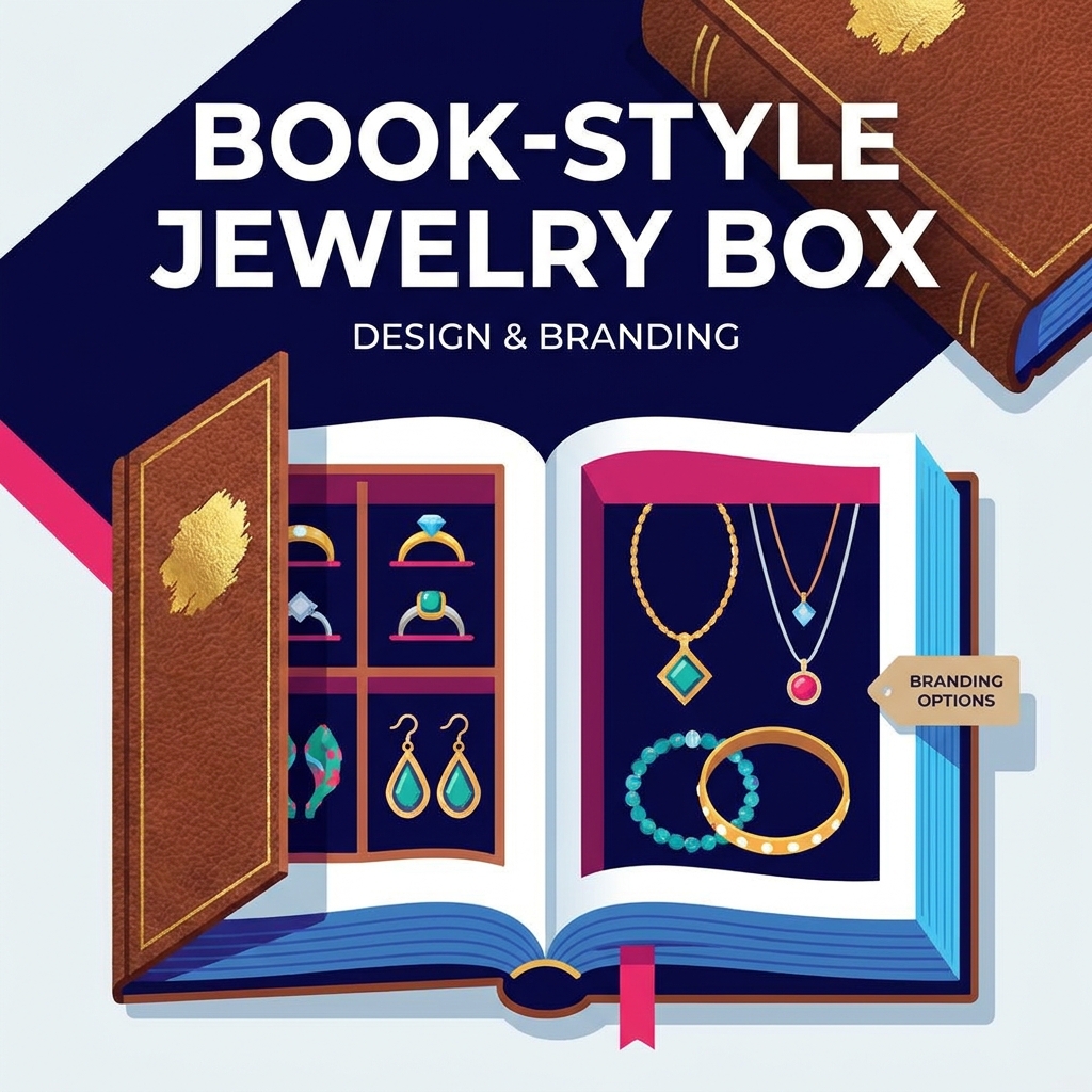 Joyeros estilo libro: características de diseño y opciones de marca