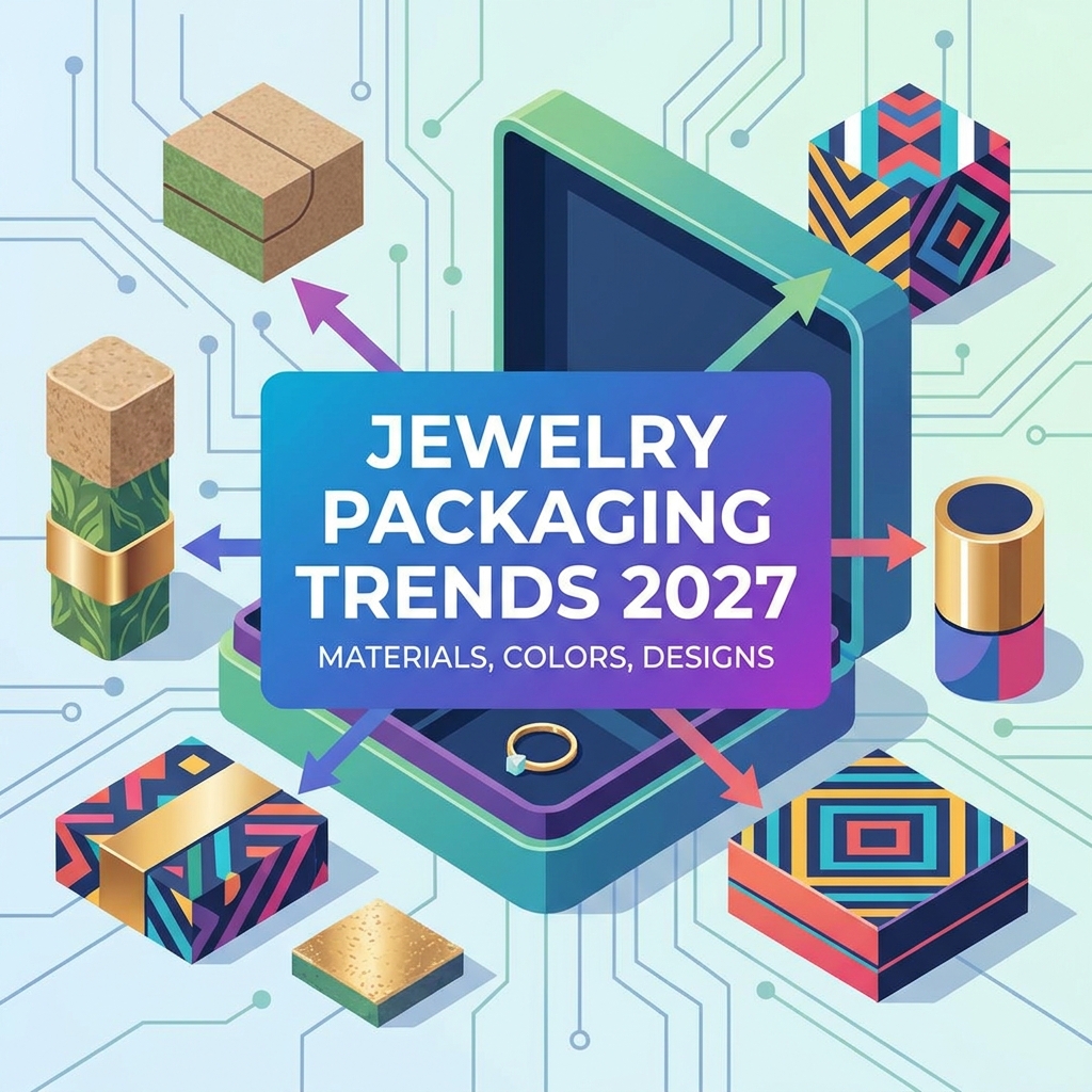 Tendencias de embalaje de joyería para 2027: materiales, colores y diseños de cajas